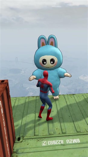 GTA 5 Spider-Man Epic Physics Fail