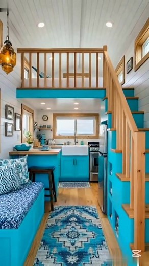 Stunning Tiny Home Interior Design Ideas! #tinyhome #interiordesign #tinyliving #tinyhouseonwheels #homedecor | Dream Home