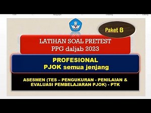 Latihan Soal Pretest PPG daljab 2023 - Mapel PJOK.