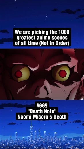 Top 1000 Anime Scenes | ⬇️ Anime Info Below ⬇️ 🎬The 1000 Greatest Anime Scenes of All Time! ————————— ⭐️ Anime - “Death Note” 🌟 Episode - “Episode 7” 💥 Scene -... | Instagram