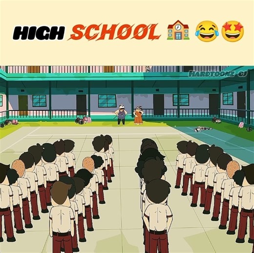 99K views · 2.3K reactions | Highschool!☠朗 || Hardtoonz Cj || #school #students #animation #funnymemes #reelkarofeelkaro #animated #cartoon #funnyvideos #reels #trending #crazy #cartoon Follow_me_guys. | Hardtoonz Cj | Facebook
