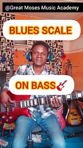 11K views · 195 reactions | How To Play Blues Scale On Bass  ( Simple) BASS GUITAR LESSON TUTORIAL #howtoplay #bluesscale #bass #BassLessons @topfans | Great Moses Music Academy | Facebook
