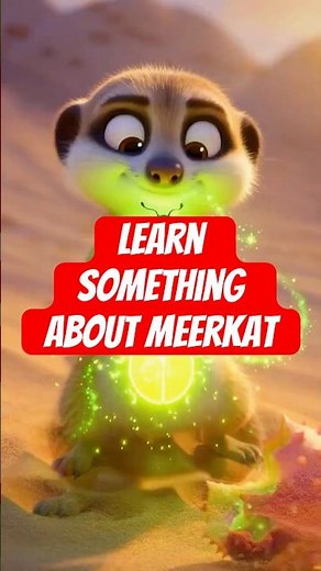 Meerkat Facts for Kids! 🐾 Video Book #toddlers #kidslearning #animalfacts #forkids #animals