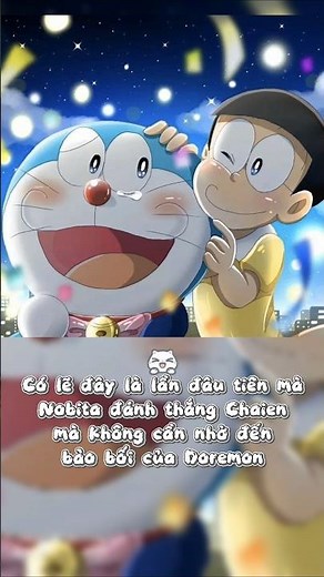 The first time Nobita beat Gian without needing Doraemon #doraemon
