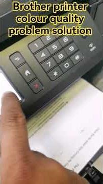 Brother printer colour quality problem solution #printer #brothersprinter #viral #colorproblem