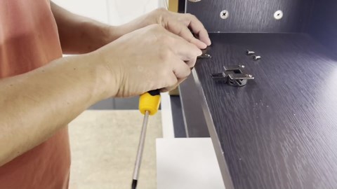 2 Pieces 90° Page Turning Axis Adjustable Concealed Hinge, Flat Bottom Square Corner Cabinet Hinge, Drop-Down Hinges for Kitchen Cabinets and Specialty Tables.