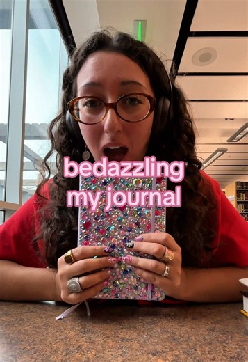 and what if I told you there is a 90 minute full asmr version of this to watch while you fall asleep 🙂‍↕️😴 asmr bedazzling my journal it’s a leuchtturm 1917 lined A5 notebook!!! someone count the amount of gems on this thing for me because it’s gotta be an extremely large number lmfao #asmr #bedazzled #whimsical #journaltok #whimsy