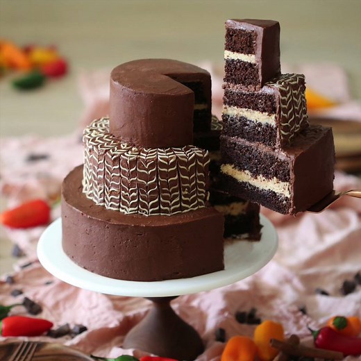 Mexican Hot Chocolate Cake Full Recipe: https://preppykitchen.com/mexican-hot-chocolate-cake/ | Preppy Kitchen