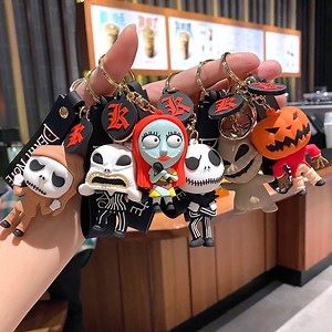 [Hot Item] Factory Custom Logo 3D PVC Keyring Souvenir Gift Halloween Pumpkin Vampire Cute Anime Soft Rubber Silicone Keychain