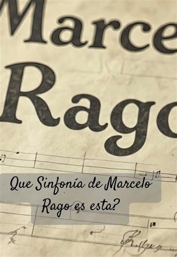 “Sinfonía N* 8” Compositor: Marcelo Rago Melancolía, Esperanza y fuerza.