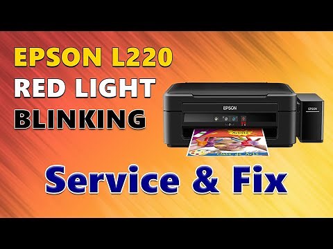 Epson L220 Red Light Blinking Problem Solved | Complete Guide