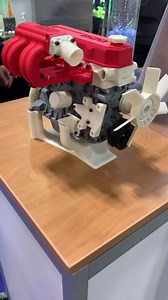 3D Printed Car Engine Model Showcase