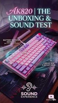 This Keyboard Sounds INSANE 🤯 Ajazz AK820 Sound & Lighting Test #shorts #ajazz