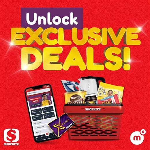 Only Shoprite Money Market Account unlocks Exclusive Deals on grocery, cellular and small home appliances 🛒 🛍️ Link your account with your Xtra Savings card and deposit R200 or more to swipe to save until 28 December 2025. | Money Market SA