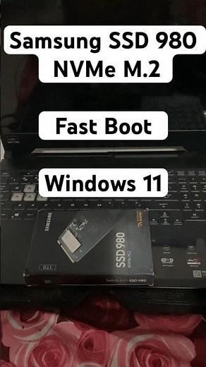 Windows 11 Fast Boot Time With Samsung 980 NVMe M.2 SSD (ASUS TUF F15 Gaming Laptop) #tech #viral