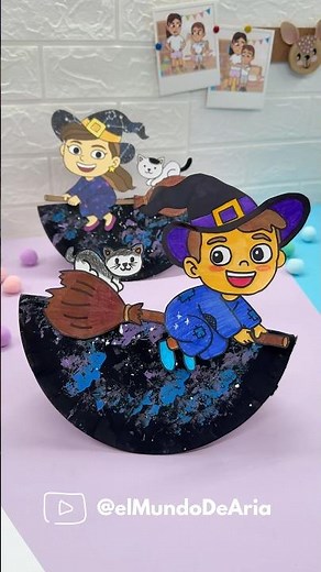 Manualidad de Halloween divertida para hacer con niños 👻