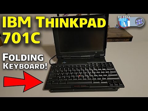 ULTRA RARE IBM Thinkpad 701C Butterfly Keyboard Laptop from 1995