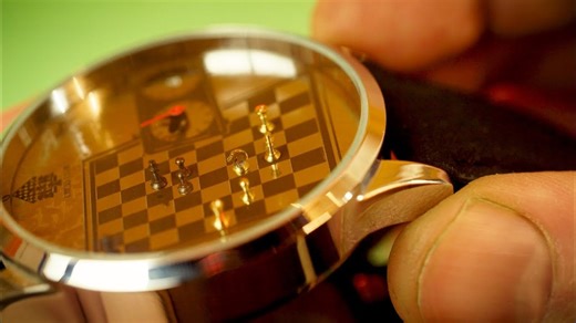 Making a Brass Chess Set Inside a Watch