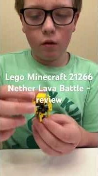 Lego Minecraft #21266 Nether Lava Battle- product review #lego #legominecraft #austinandandrew
