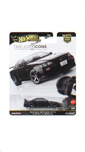 Chase R34 🖤 | Hot Wheels Premium Timeless Icons 2025