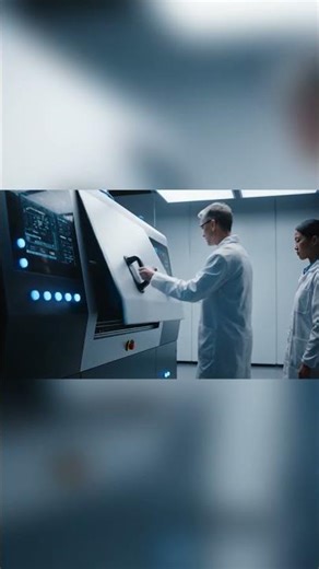 Futuristic Lab Processing: Three Goats in a Hyper-Realistic Industrial Machine