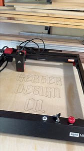 Finally joined the laser team. Algo Laser sent me out their Alpha MK2 to try out. I’m a super novice and I’m still figuring out the best speed and power to use for the best results. Stay tuned and I’ll have a full YouTube review in the coming weeks. algo Laser is having a big sale right now, through the 16th. Head on over to their website and scope out the deals. 🤙🏼#laserengraving #lasercut #algolaser #cnc #woodworking | Gerber Design Co