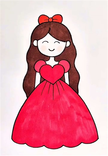 Easy Princess Drawing Tutorial for Toddlers