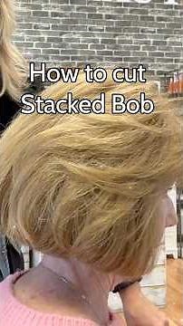 The Perfect Stacked Bob for Thick Hair #shorts #bobhaircut