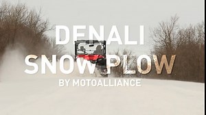MOTOALLIANCE® Denali Pro 66 inch UTV Snow Plow w/Hydraulics in BLACK. Fits 2006-2015 Arctic Cat Prowler