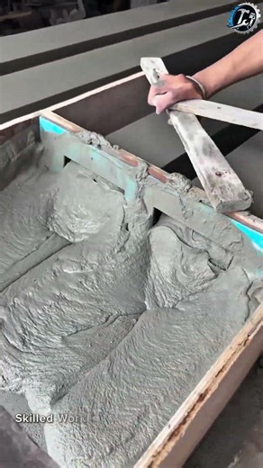 Perfect Concrete Beam Casting Process 🏗️ #Construction #Concrete #Satisfying
