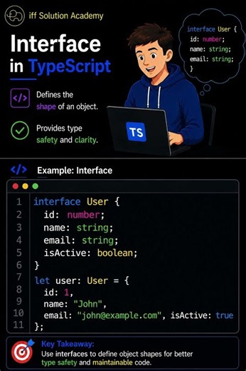 TypeScript for Playwright #16 | Interface | TypeScript in 1 Minute