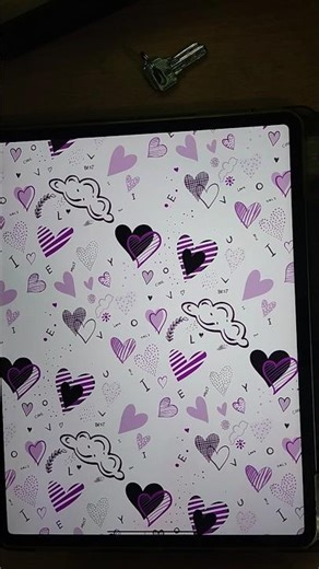 Easy cute I pad Drawing 💝 procreate aesthetic Hearts design