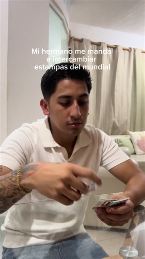 Mi hermano me mandó a cambiar sus estampas repetidas, estuvo padrísimo me divertí mucho. @Merari Ramírez #panini #albummundial #mundial2026 #estampasmundial