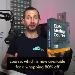 EDM Tips on Instagram: "Do you struggle to get your mixes sounding as full, clear and loud as your favourite producers? Today you can get the world’s most powerful mixing course for 80% off. Learn the secrets of using compression, EQ, reverb, delay and so much more to create world-class mixes every time."