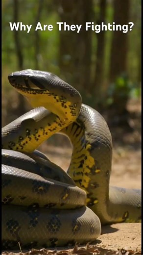 Two Snakes Fighting… Nature Is Brutal 🐍⚔️