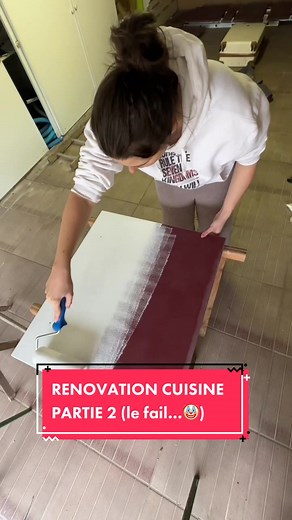 Renovation cuisine rouge laquée - Partie 2