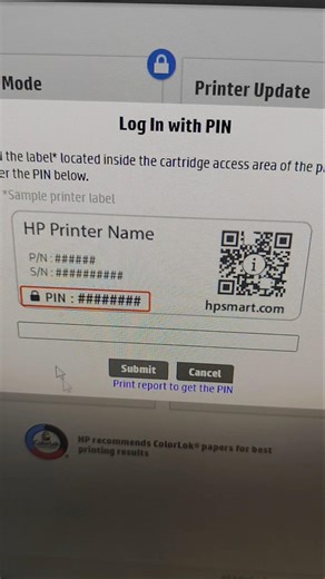 HP LJ PRO MFP 4104dw PRINTER LOGIN PIN #hp # HPprinterPin