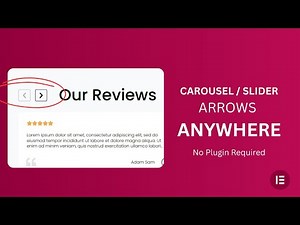 How to Place Elementor Slider / Carousel Arrows Anywhere (2 Methods)
