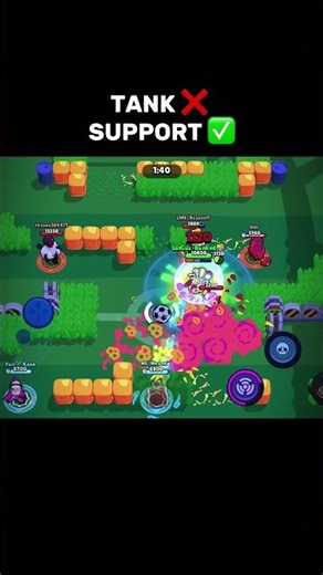 FOR ME HE IS NO LONGER A FULL TIME TANK, BUT A SIMPLE SUPPORT WHO HELP TO GET KILL ;( #brawlstars