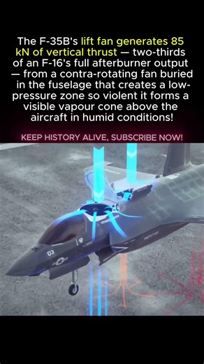 F-35B Has A Helicopter HIDDEN Inside It Generating 85 kN Of Lift