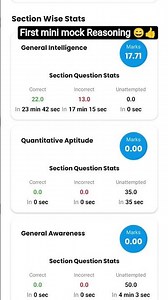 First mini mock test 😄👍