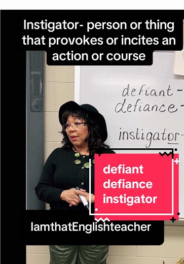 Defiance, Defiant, Instigator Meaning & Examples