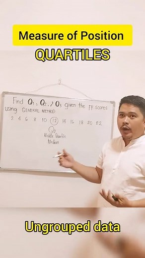 27 reactions | Measure of Position Quartiles #fypシ゚viralシ #mathematics #reelsvideo | Moises Carlos | Facebook