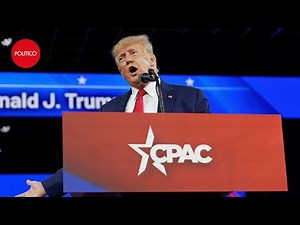 Trump delivers keynote speech at CPAC, in 180 seconds