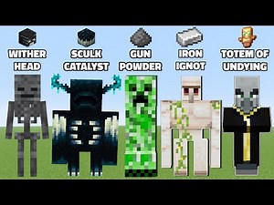 Minecraft : Mobs and Their Drops