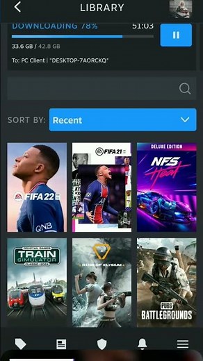 Free steam account with Fifa 22,21 and nfs heat