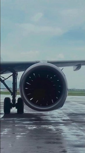 Airbus Engine Run-Up Power Test 🔥 Full Thrust Sound & Vibration #Shorts