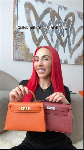 Kelly Pochette vs Mini Kelly #hermes