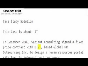 Sapient Consulting: Enriching Experience Using Hybrid Agile Approach Case Study Help