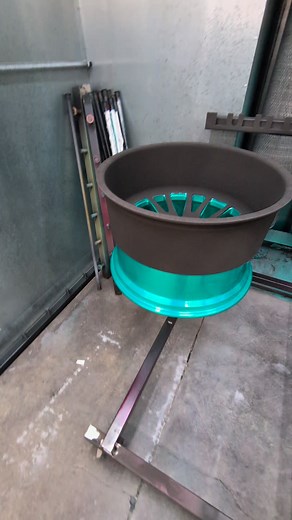 Black n Teal powder coat today! #teamfirepunk | Lavon D. Miller
